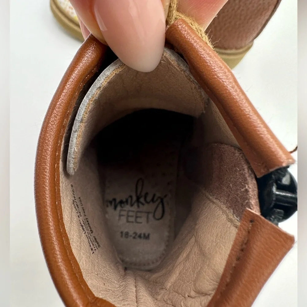 MONKEY FEET Lace-up Baby Boots, 18-24M